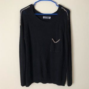 Black chain link sweater